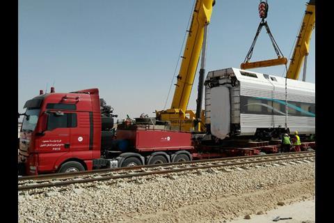 Delivery of CAF rolling stock for Saudi Railway Co.